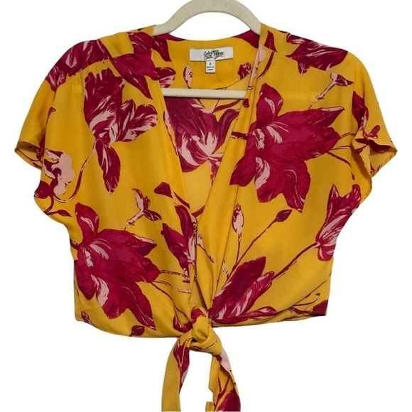 Color me Courtney cropped tie waist size 2 - Picture 4 of 8